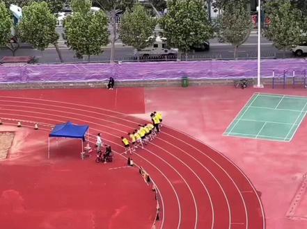临沂中考体育男子1000米考试现场#中考体育#男子1000米#中考加油