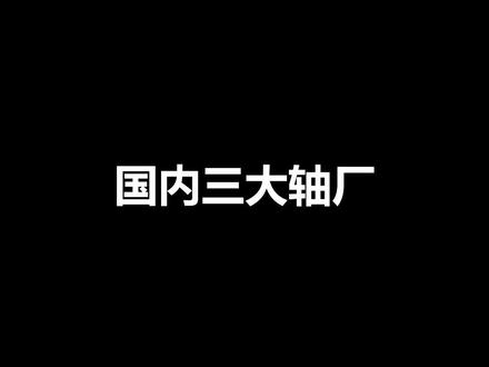 国内三大轴厂可以说都是特色鲜明的🌝