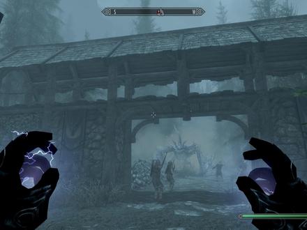 驱逐恶龙保护城镇! #上古卷轴5