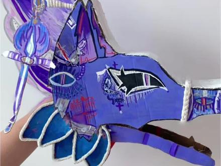 这个紫色蝴蝶🦋双面狼偶,太好看了吧‼️#蝴蝶傀儡#龙偶#手工diy作品大赏 #创作者中心 #创作灵感 @DOU+上热门 @抖音小助手 @抖音创作灵感 @抖音创意手工 @