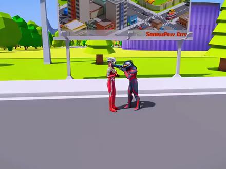 奥特曼玩捉迷藏,赛罗快把贝利亚压扁了