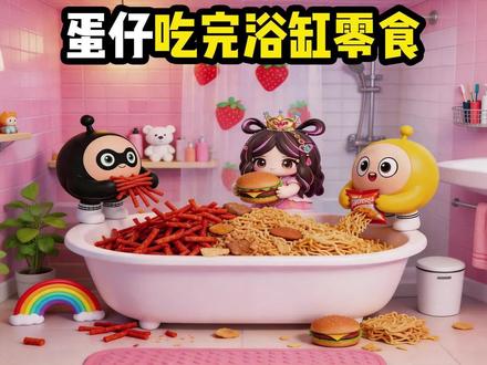 蛋仔派对:你更喜欢谁的浴缸零食呢? #蛋仔派对 #蛋仔ai世界 #蛋仔派对奇思妙想计划 #蛋仔叶罗丽联动 #蛋仔仙女茶话会