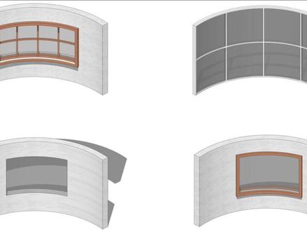 Sketchup 草图大师 曲面建窗方法!#sketchup #草图大师 #曲面建模 #设计 #建模