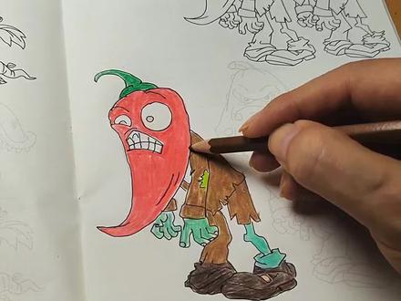 孩子不喜欢练控笔,那就准备一套他喜欢的植物大战僵尸描摹本#控笔训练 #植物大战僵尸 #暑假 #简笔画 #儿童绘画