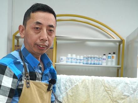空调被上长期的黄斑汗渍,在家怎么清洗干净?教您一招,马上恢复干净亮白#污渍轻松去除