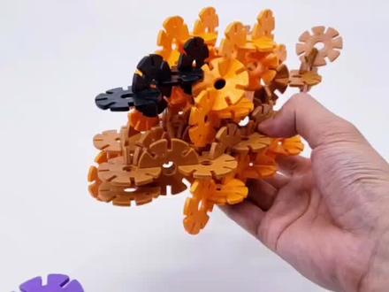 雪花片攻略 爆裂飞车 轰天暴龙 二星难度#雪花片#玩具 #爆裂飞车