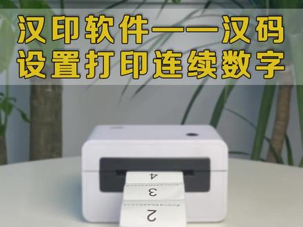#打印机 如何设置打印标签连续数字#打印机教学 #标签打印机 #教程