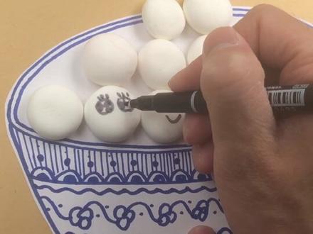 #冬至快乐 给大家画一碗热气腾腾的汤圆,冬至快乐哦~#画画 #少儿美术