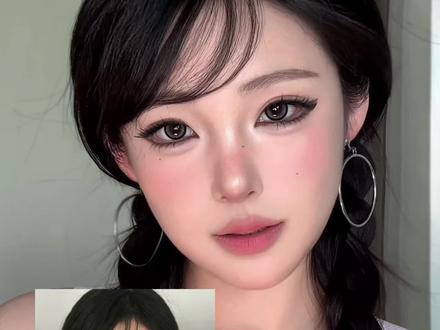 淡颜阔面脸直接焊死!猫塑甜心亚裔感🐈⬛妆容 #妆容教程 #亚裔妆容 #骨相化妆 #仿妆