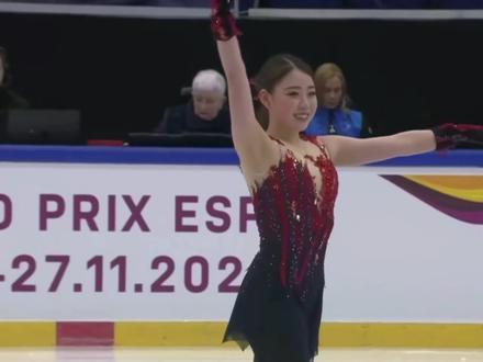 #花样滑冰 纪平梨花 2022花滑大奖赛第六站(芬兰站)短节目(每一场都再进步)