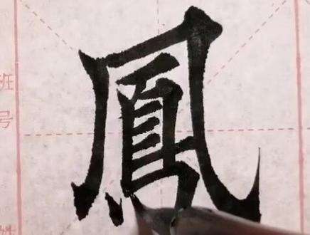 凤字繁体字。#书法艺术 #中国字