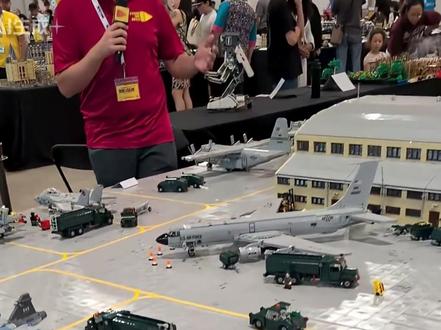 会动的军事基地,你肯定还没看过 #积木 #乐高