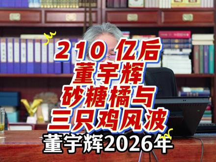 200 亿主播董宇辉:砂糖橘爆火与三只鸡争议