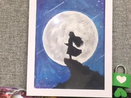 这样的星空画法,你学会了吗?#画画