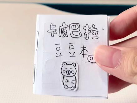 #手工diy #手工 卡皮巴拉豆豆本~