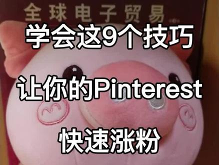 9个技巧让你的pinterest快速涨粉(一)。#pinterest#外贸#跨境电商 @DOU+小助手