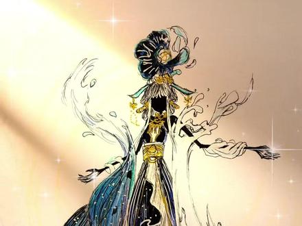 花开尘外色,盛将星河来。#嫦娥#王者荣耀 #画画 #手绘 #创作灵感
