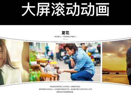 PPT多图轮播 大屏滚动动画#创作灵感 #office办公技巧 #ppt #高级ppt制作技巧 #玩转office