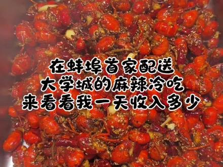 在蚌埠首家配送大学城的麻辣冷吃,来看看我的一天营业额#蚌埠美食 #蚌埠大学城 #蚌埠好吃的 #香香辣辣 #创业日记