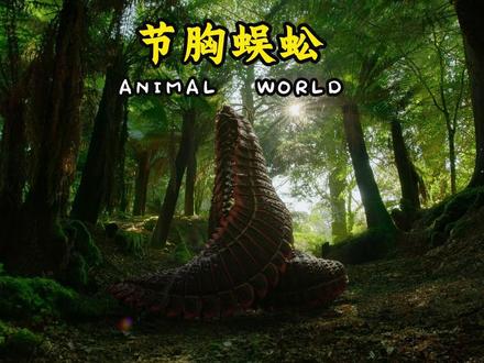 远古时期的节胸蜈蚣到底有多大,你知道吗?#动物世界 #动物科普 #节胸蜈蚣