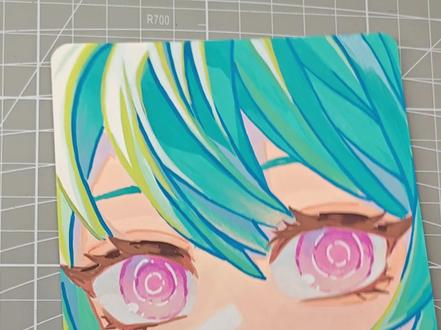 丙烯马克笔过程 #马克笔手绘 #绘画过程 #丙烯马克笔 #初音未来 #歌姬失格