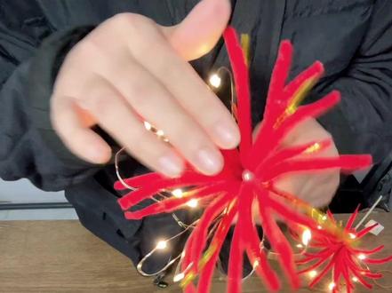 简易版扭扭棒烟花教程#跨年 #烟花 #扭扭棒手工 #花艺教程 #花店