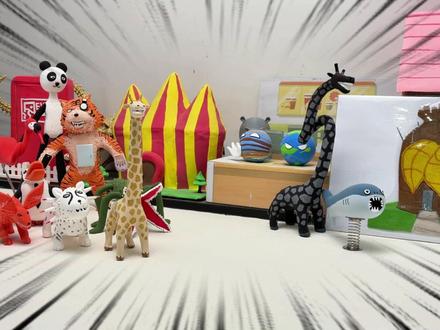 布鲁斯是一只猫!它可以帮忙找到疯狂动物的碎片! #疯狂动物园 #布鲁斯 #长颈鹿 #飕狗摩托车 #爱动玩具