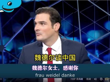 魏德尔谈中国,她出柜了,是个拉拉 #魏德尔 #中德关系