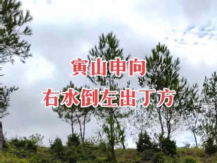 寅山申向,右水倒左出丁方。为自生向,借库消水,合杨公救贫进神水法,不作冲破养生位论,主富贵高寿,丁盛人旺,大吉!