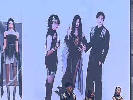 谁把男模点学校里了👀#男高#卷毛#服装设计#走秀#服表生