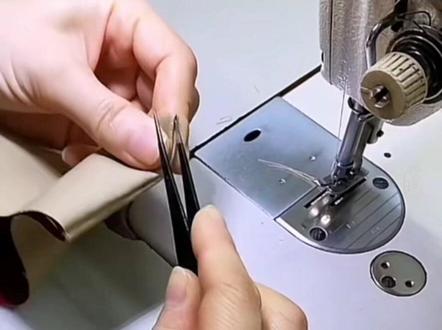 男士风衣双压线斜插袋缝制教程#缝纫技术分享 #爱手工爱生活 #每天分享制作过程