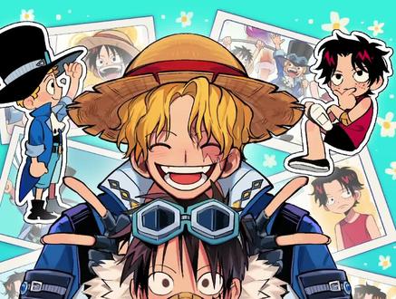 我知道我的草稿很丑 #ASL #路飞 #萨博 #艾斯