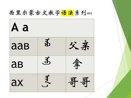 新蒙文语法课程