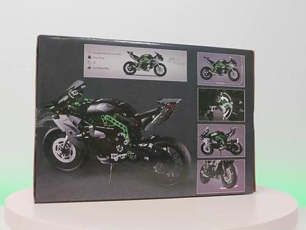 川崎忍者H2R摩托1:8拼装积木模型测评 零件数643 编号88035 #乐高 #积木 #模型玩具 #川崎h2r