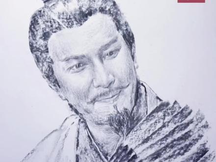 如果你厌倦了外面的勾心斗角,那就来我身边,我朗诵《出师表》给你听😂@抖音小助手 #三国 #诸葛亮 #画画 #绘画教程