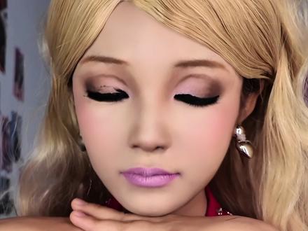 我不允许我的粉丝们还不会化芭比的眼妆💢 #cos#芭比#眼妆教程