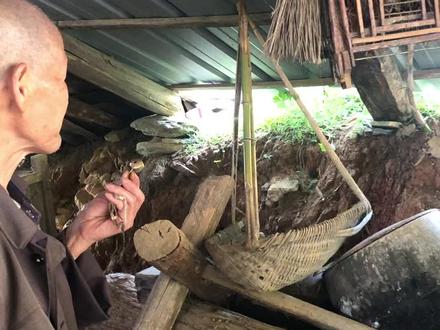 老爸养的竹鸡一吹哨子准叫