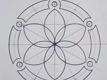 吊顶常用六莲花画法喜欢的转发分享