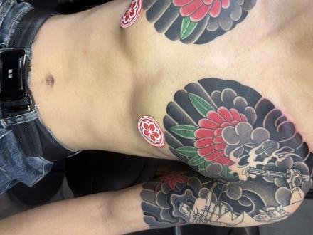 双半甲.#纹身设计 #传统纹身 #纹身刺青手稿 @抖音热点