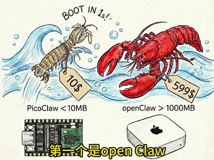 claw王者对比 今天我们来对比当前热门的 Claw 系列个人 AI 代理项目。第一个是 OpenClaw,它是基于 TypeScript 的全功能代理框架,支持消息网关、多通道和插件生态,但由于 Node.js 的 runtime 及丰富能力,整体资源消耗高、启动慢,大概需要 1GB 以上内存,适合追求完整生态和成熟体验的使用者。
第二是 Nanobot,它受到 OpenClaw 启发,但用 Python 实现了极简版本核心代理,约 4000 行代码,资源占用在 100MB 级别,代码易读、易调试,对研究和快速迭代非常友好。
第三是 PicoClaw,用 Go 从底层重写,内存消耗 <10MB,启动时间 <1 秒,可在 $10 级别的边缘板子上部署,适合资源受限场景。
最后是 ZeroClaw,用 Rust 构建模块化、内存安全的代理 infra,二进制只有 ~3.4 MB、启动 <10 ms,同时支持可插拔 providers 和 channels,对于追求最低资源、最高性能和可扩展基础设施的项目尤其有吸引力。
启动时间:
OpenClaw: 慢(依赖 Node.js ecosystem)
Nanobot: 中等
PicoClaw: 快 (<1 s)
ZeroClaw: 极快 (<10 ms)
内存占用:
OpenClaw: ~1 GB+
Nanobot: ~100 MB
PicoClaw: <10 MB
ZeroClaw: <5 MB
可移植性:
OpenClaw 受限于 Node runtime
Nanobot 依赖 Python
PicoClaw 和 ZeroClaw 都是单一静态编译二进制,可跨架构部署