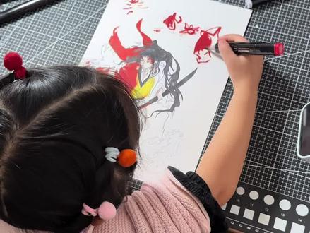 🎨“你我本该是日月同辉”☀️🌙 #鬼灭之刃 #继国缘一 #黑死牟 (继国严胜) #手绘 临摹 #梅森尼斯马克笔
原图:歪报剧