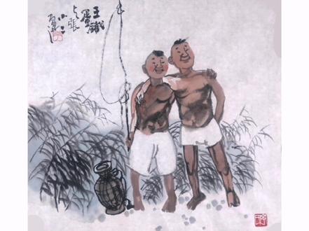 洛阳瀍河孙老板三弦《王铁蛋》#童年回忆 #手绘 #传统文化 #国画