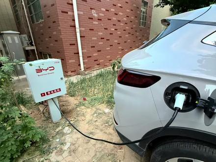 比亚迪充电桩安装完成#充电桩