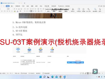 离线语音识别模块SU-03T案例演示(脱机烧录器烧录方式) #离线语音 #语音识别 #语音识别方案 #语音识别方案 #人工智能