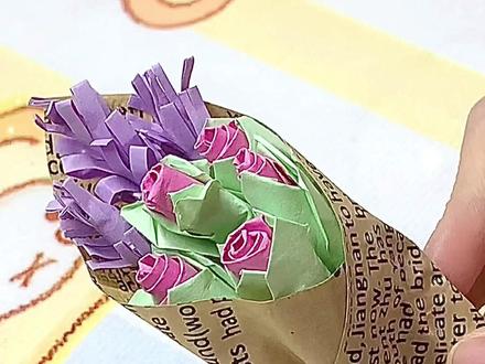自制迷你玫瑰花束🌟 宝子们有手就行的迷你花束快做起来吧🤓 喜欢的宝转发给闺蜜让她给你做🤪 #小手工 #迷你花束 #自制迷你花束 #手工分享 #手工教程