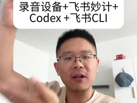 录音设备+飞书妙计+Codex +飞书CLI:精英群体工作流
