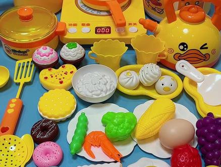 小黄鸭厨房过家家玩具#益智玩具 #过家家玩具 #专注力培养