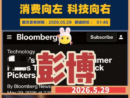 2026年5月29日彭博社电 陷入困境的消费类基金转而布局科技板块,源哥深度解读。
国内消费需求持续低迷,令本就处境艰难的消费主题基金开始出现转向迹象。即便是长期坚定重仓消费板块的机构,也不得不重新调整投资策略。
这一趋势已有明确体现。国内规模最大的主动管理型基金长期持有消费标的,该基金本周聘请看好科技板块的基金从业者为联席基金经理。另外,其他头部内需增长混合型基金也出现了类似调仓动作。
接连的人事变动足以说明消费板块的境遇变化。目前,必需消费品指数已是连续第五年收跌,投资者纷纷转向半导体和人工智能等热门题材。
相关基金表示,近期增聘科技方向基金经理,旨在强化旗下大型基金的投研能力,同时拓宽研究维度,实现旗下产品投资策略的多元化布局。
基金偏离既定投资方向和扎堆布局科技股的风格漂移,或将开启价值型基金新一轮超额收益周期。业内普遍认为,基金出现风格漂移往往是追逐短期业绩的表现,而这类现象过往也常出现在市场拐点。颇具反差的是,如今消费板块面临的处境,恰和数年前其他赛道基金蜂拥布局白酒时如出一辙。
分析师同时提醒,市场不宜对科技板块盲目乐观。资金集中涌入科技赛道,加剧了市场风格分化,也抬升了系统性风险。反观消费板块,当前估值处于低位且机构整体持仓较轻,后续具备反弹基础。
但现阶段,科技板块的吸引力依旧强劲,国内推动半导体产业自主可控的政策导向,更是进一步烘托了板块热度。