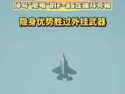 绰号“肥电”的F-35在迪拜亮相 #F35 #军武零距离