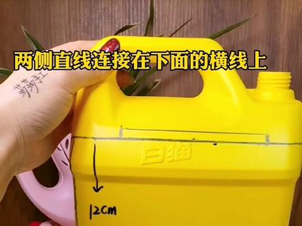 朋友们要求改造的厕所抽纸盒详细教程来了,请多指教#变废为宝 #自制花盆 #手工 #手工diy #洗洁精瓶子改造